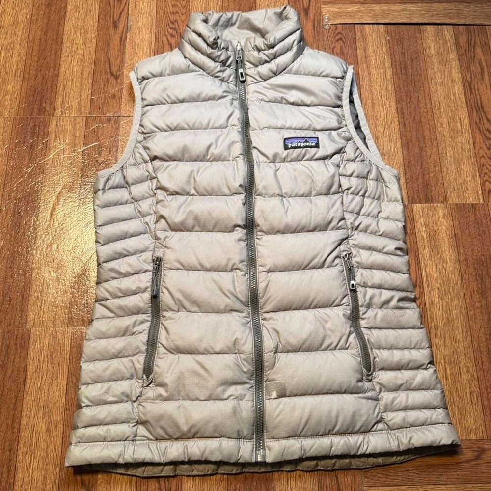 Patagonia Women's Grey Nano Puff Insulated Gilet Vest XS FLAW